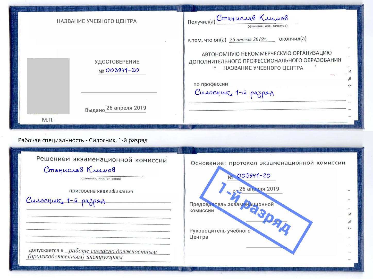 корочка 1-й разряд Силосник Невинномысск